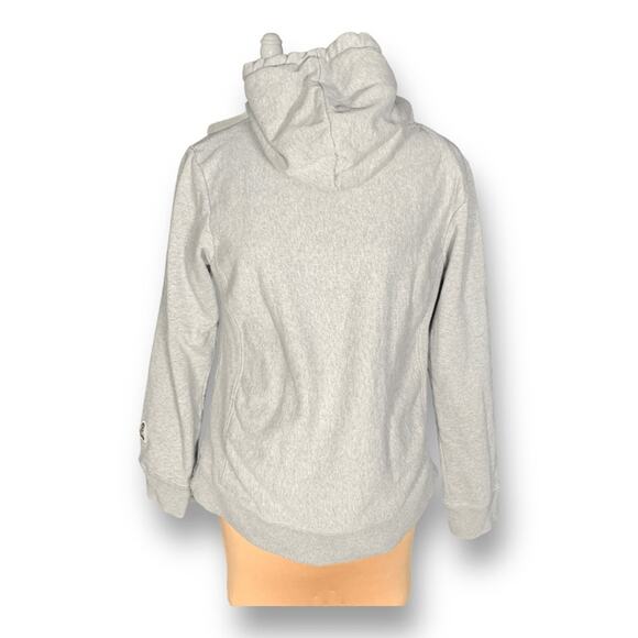 Feltics Gray Hoodie Sweatshirt Korean Streetwear New Standard Graphic Pullover - Picture 3 of 10